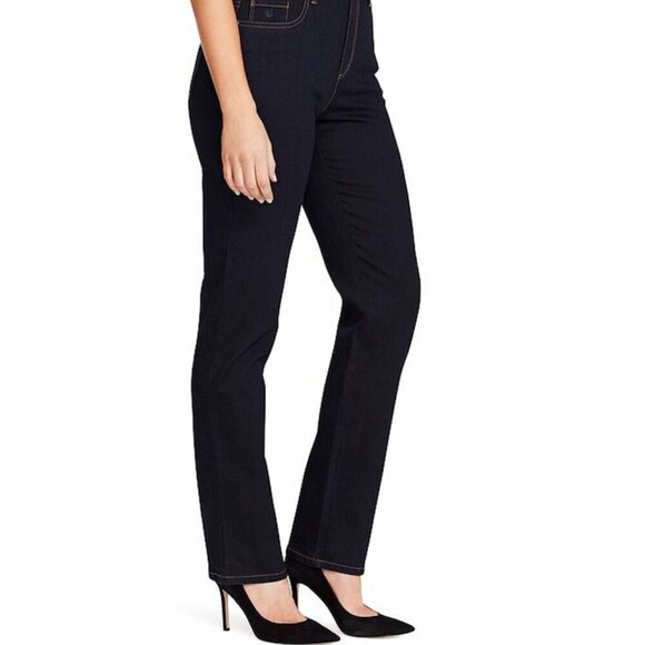 Gloria Vanderbilt Denim - Gloria Vanderbilt Amanda Classic Jeans Women’s 14S Short Black High Rise Tapered